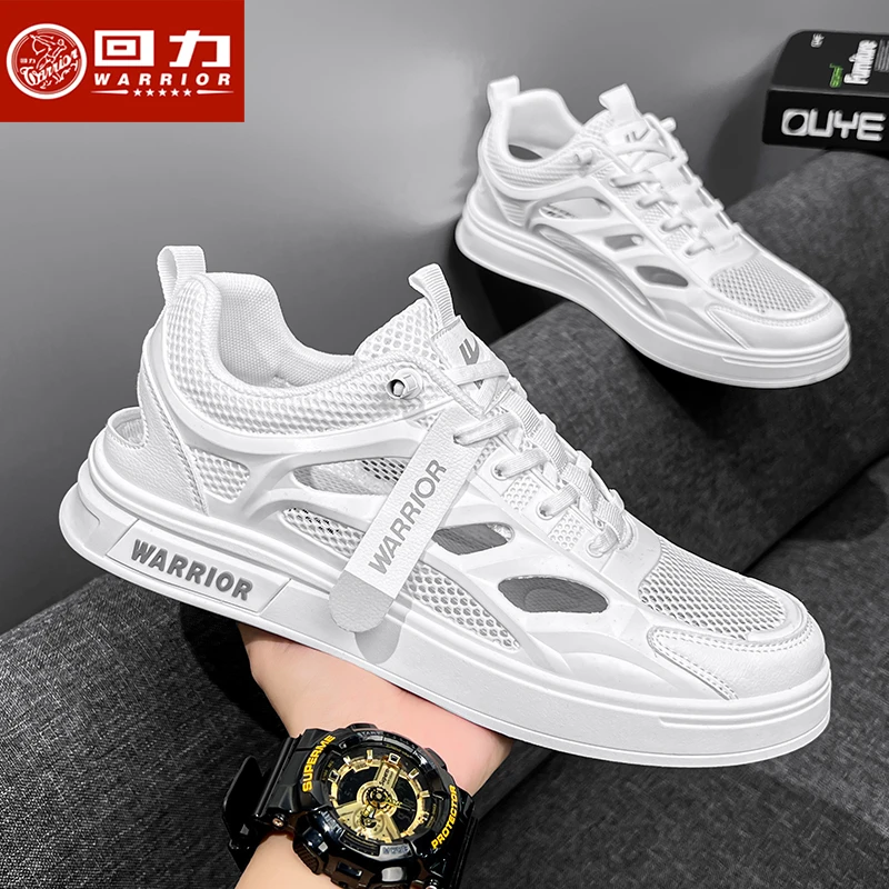 回力男鞋小白鞋夏季镂空网面鞋透气防滑涉水溯溪鞋休闲板鞋子男款