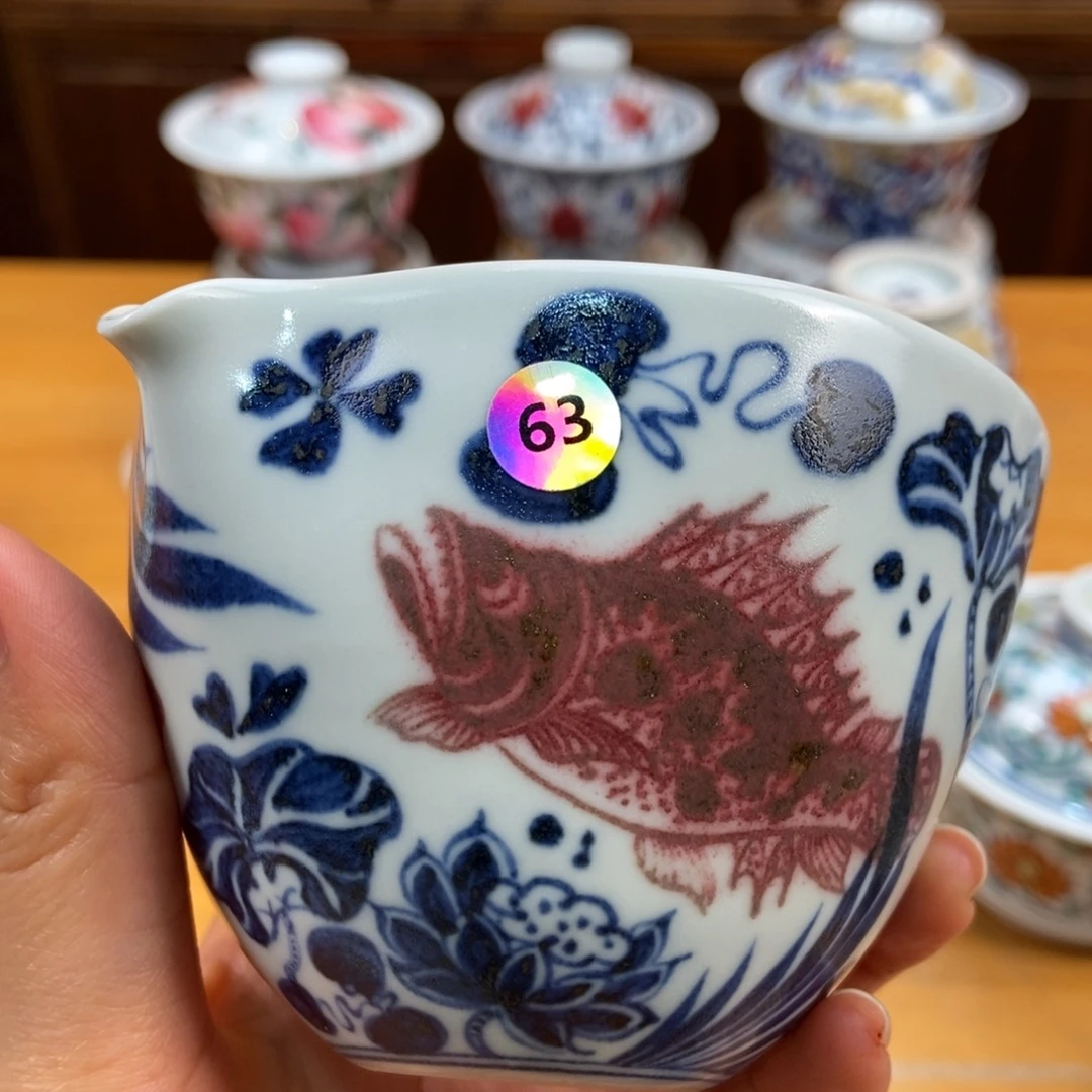 手绘现代茶具非古董