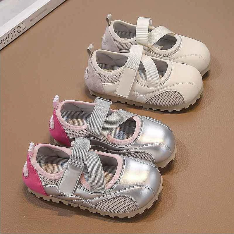 凉鞋儿童镂空白色春夏季款女孩鞋子男女童拼色轻便舒适跑步鞋休闲