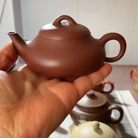 紫砂茶壶韮*原矿底，汉棠180 c c