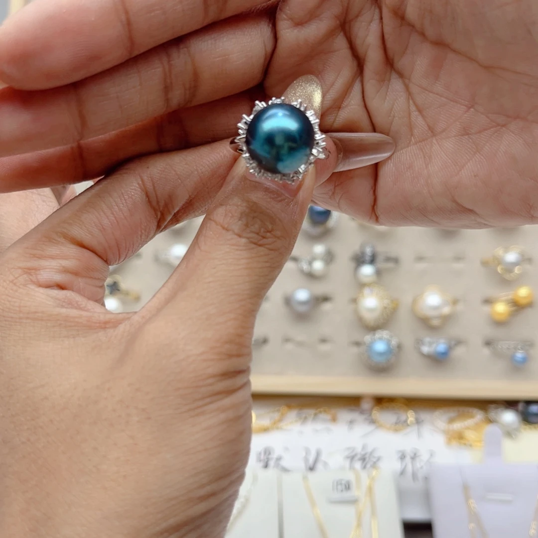 戒指合金淡水珍珠晴***3