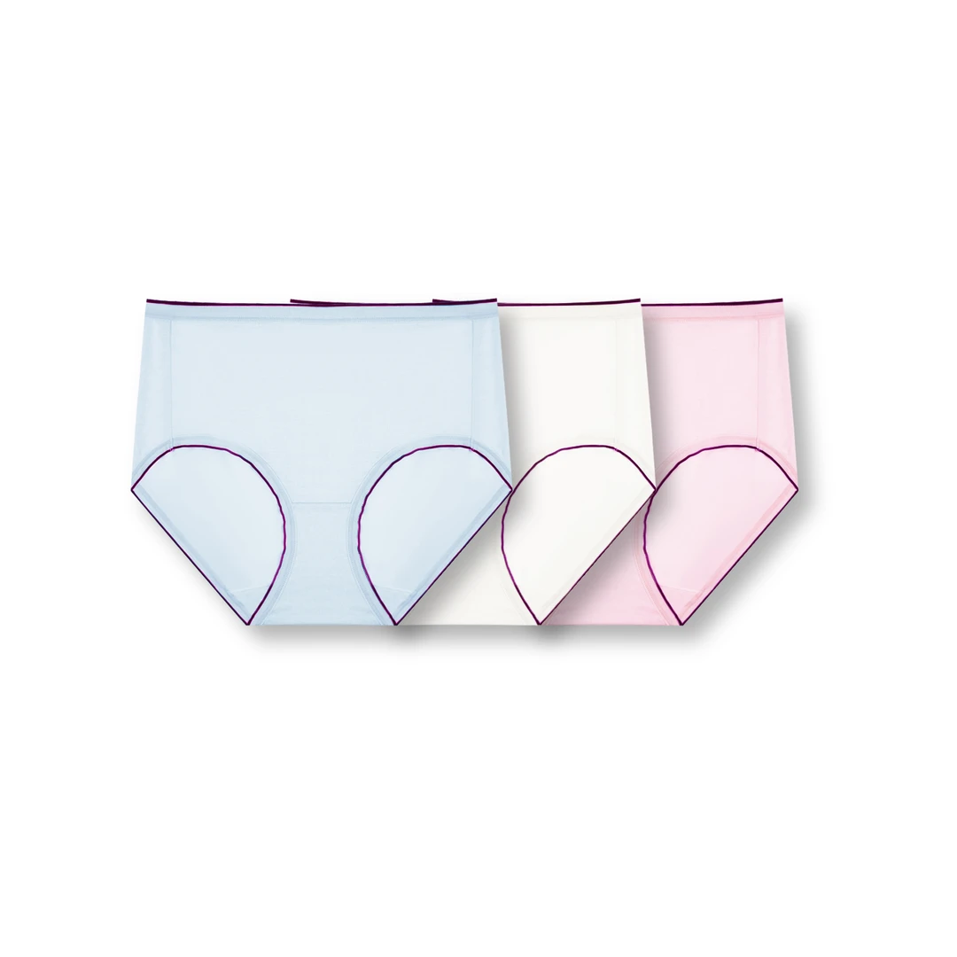 *【大喜】女士透气大码中高腰内裤【HX272523】