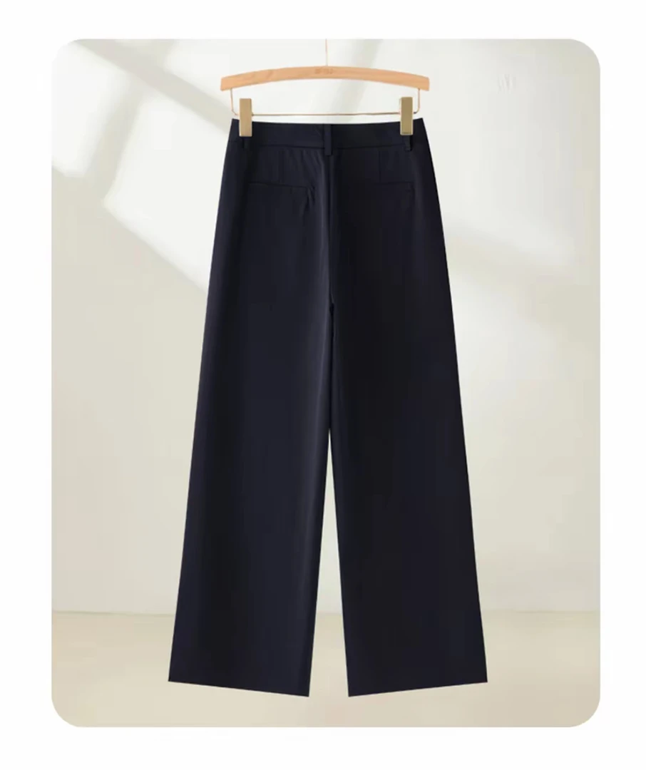 【超薄中空纱】夏季高腰显瘦九分宽松窄版百搭阔腿裤