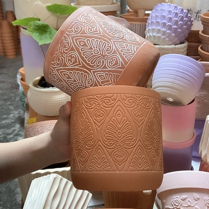 14×13几何直筒复古+红陶2个