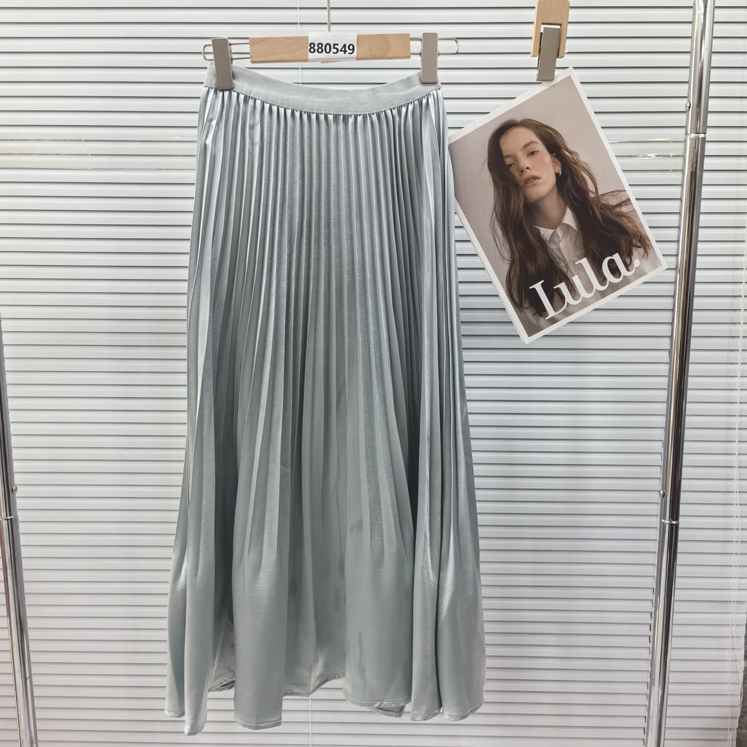 880549湖蓝#JX气质百搭显瘦夏季半身裙