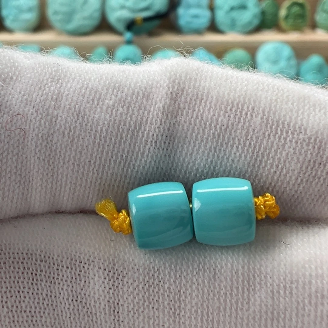 未镶嵌绿松石直切珠 6.4x5.7mm