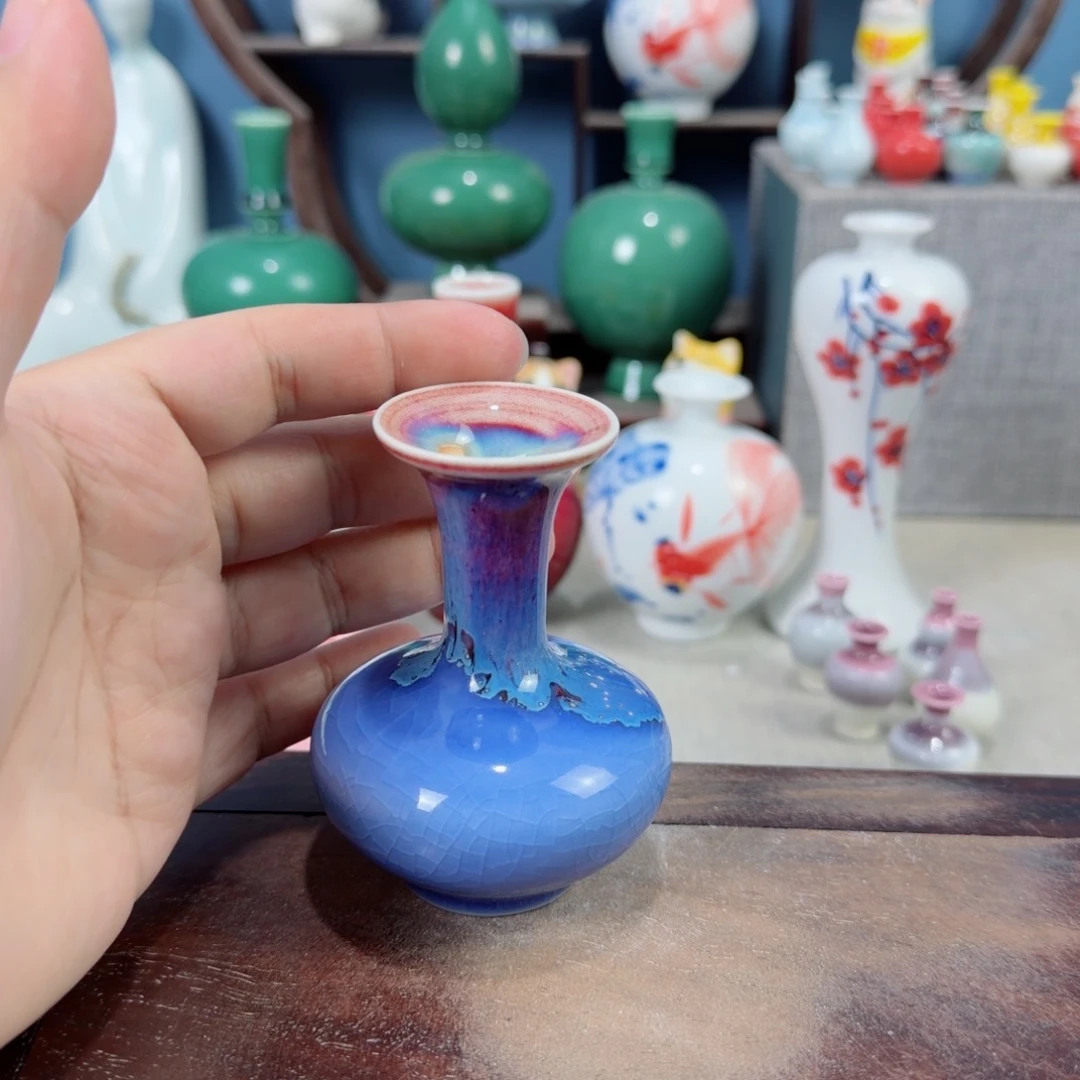陶瓷手工小花器摆件