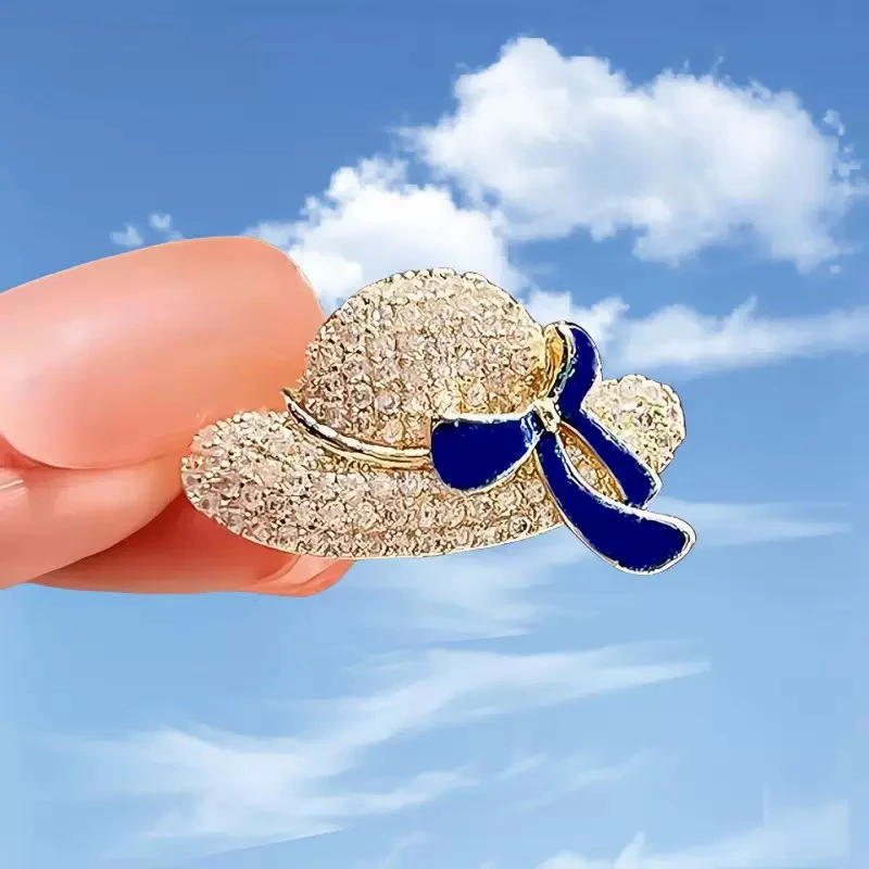 合金胸针 创意精致高级感帽子胸针轻奢百搭胸花高档防走光别针扣