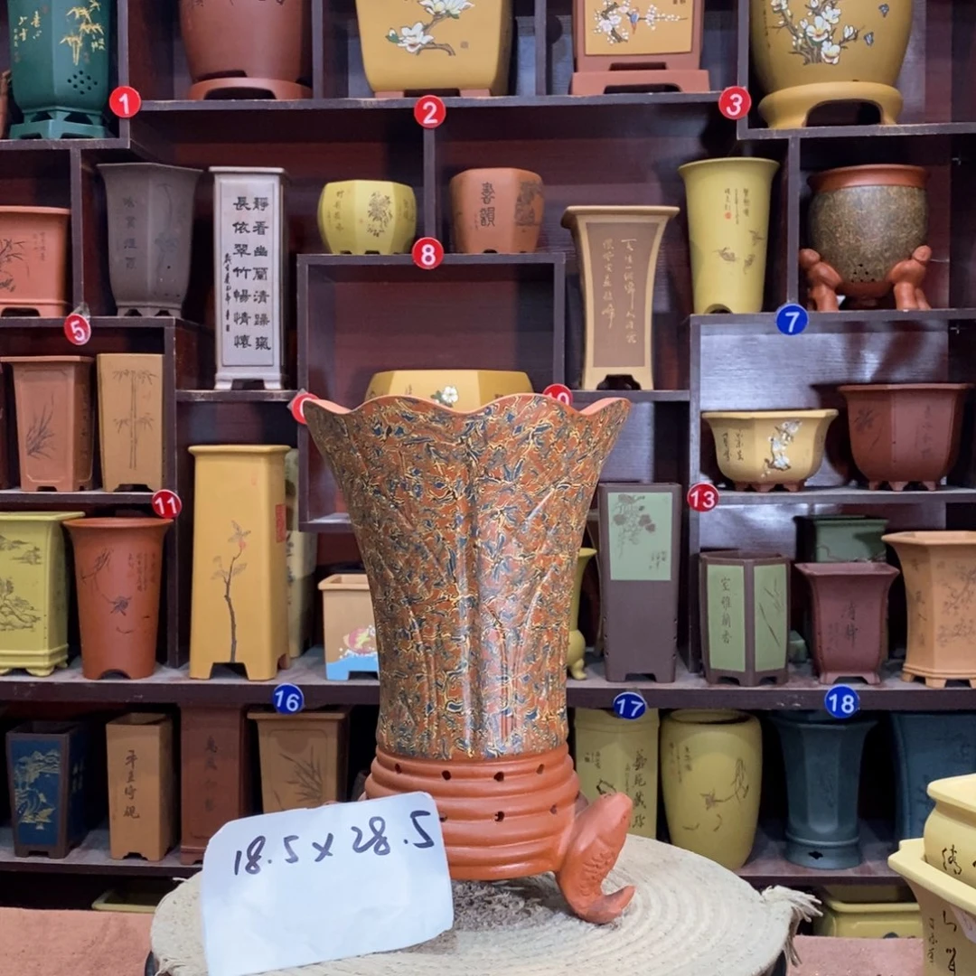 紫砂艺术紫砂花盆