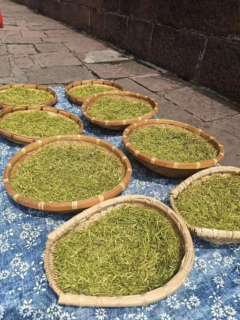 农户上山采摘金银花双花100g，计量称重