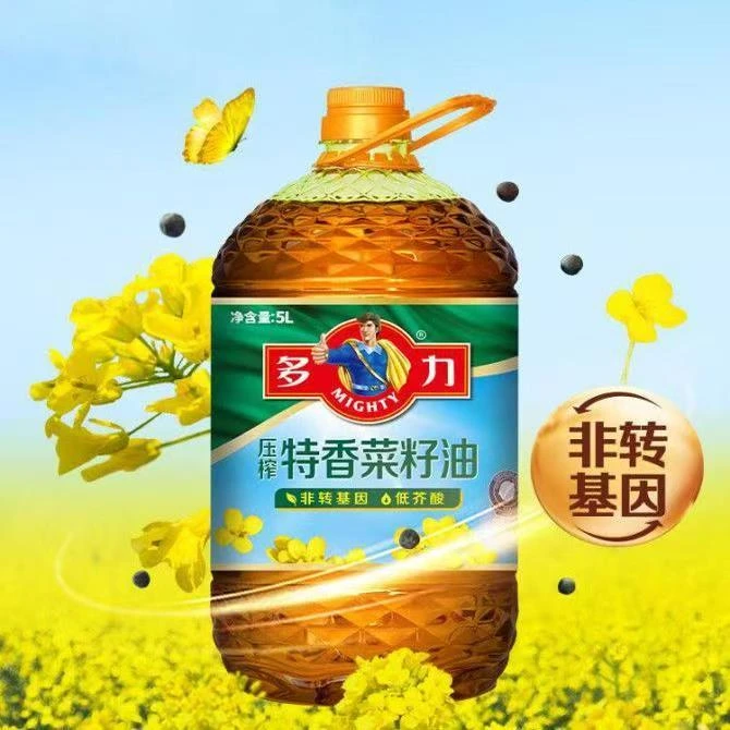 多力压榨特香菜籽油5L  非转基因低芥酸 正品保证 健康营养