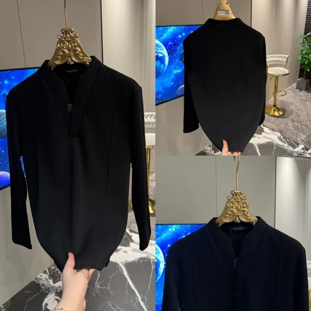 「星漓轻奢出品」539/XINGLI/2025/高端欧货V领长袖男士针织衫