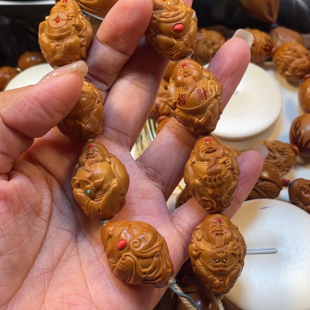 春阳财神橄榄核手串