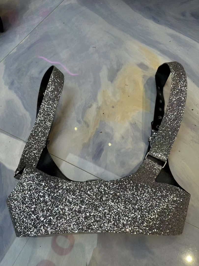 5330 通勤网红短款时尚百搭女士黑色无袖轻奢打底美背吊带