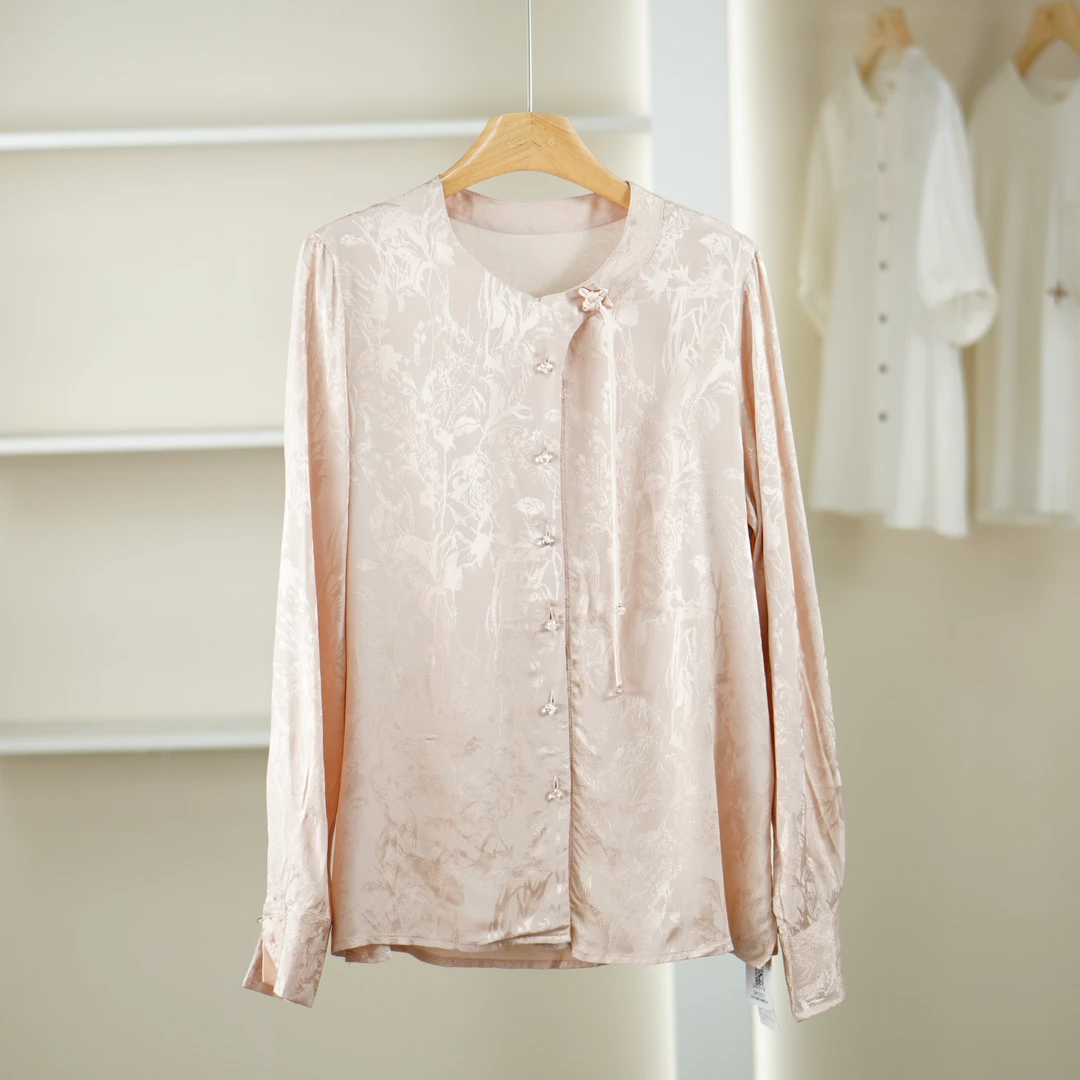 麦迪尚品 一路童行【沙YM】31020196 春季简约国风衬衫女装