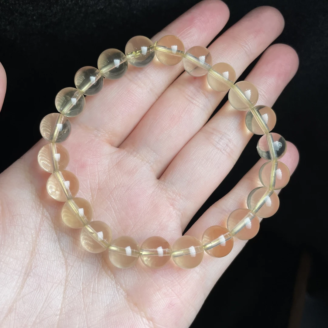 L【玉氏珠宝】黄水晶手串-约8mm 多样性 发一 CAN1320567