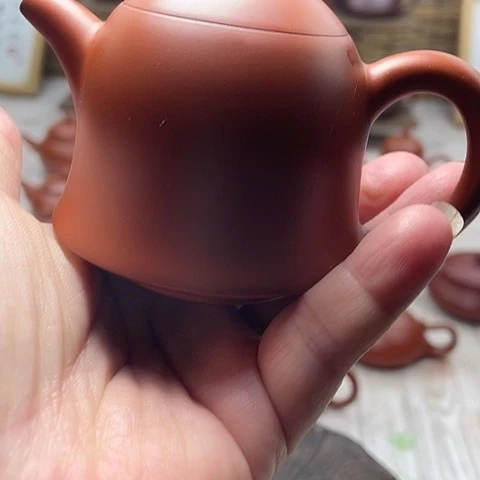 小***萌潮州朱泥手拉壶金钟壶