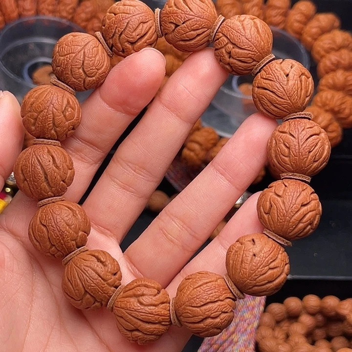 手串桃核精品红魔铁将军1.8