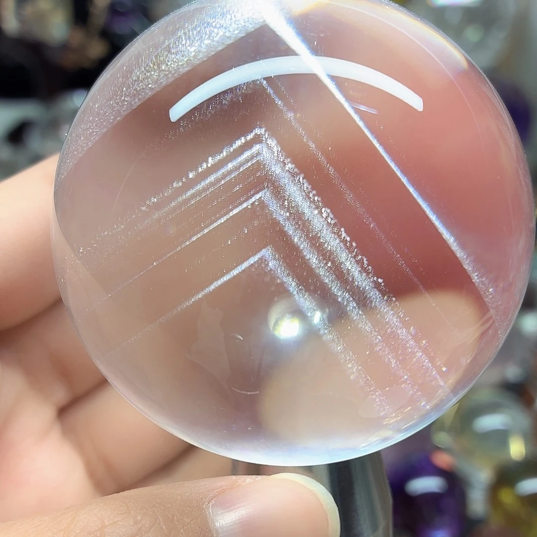 水晶珠宝半成品未镶嵌白水晶千层山6