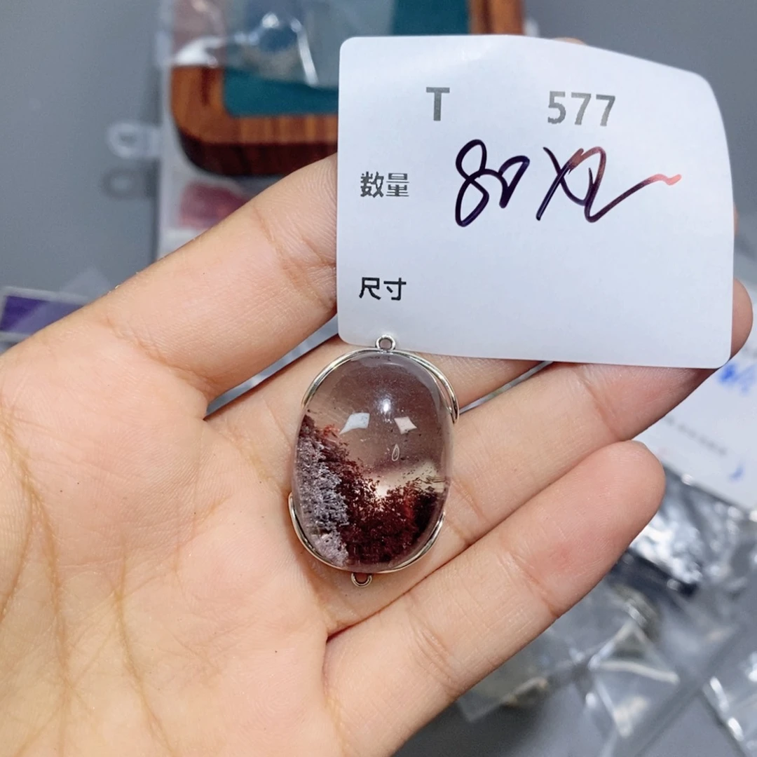 青***️合金颈饰水晶T577