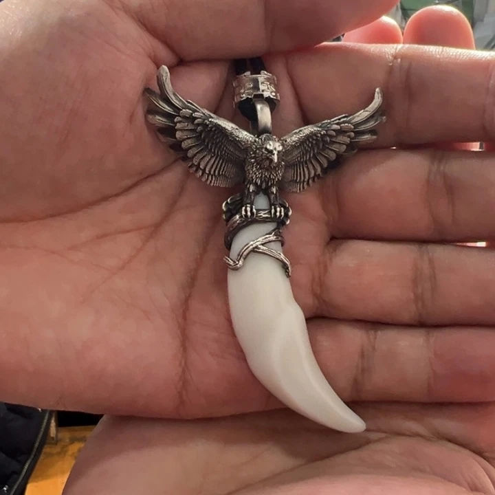 银S925镶嵌和田玉挂件