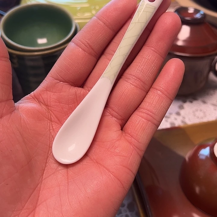 瓷陶瓷咖＂啡勺子十支