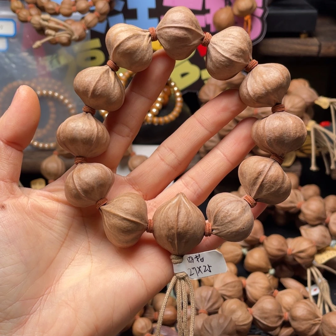 茶***道吊坠橄榄核2725四花铁核