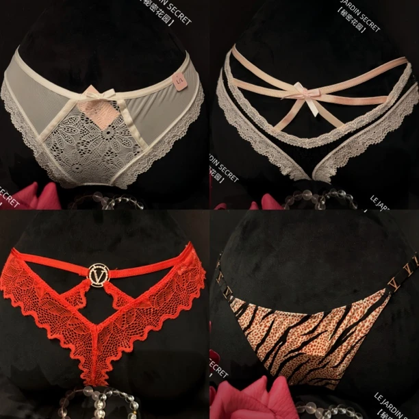 【秘密花园】高级重工法式御姐风蕾丝性感女士内裤