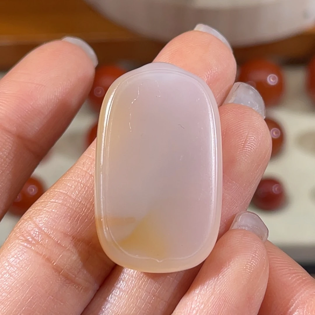 玛瑙/玉髓未镶嵌无事牌18.9x31.4mm不退换