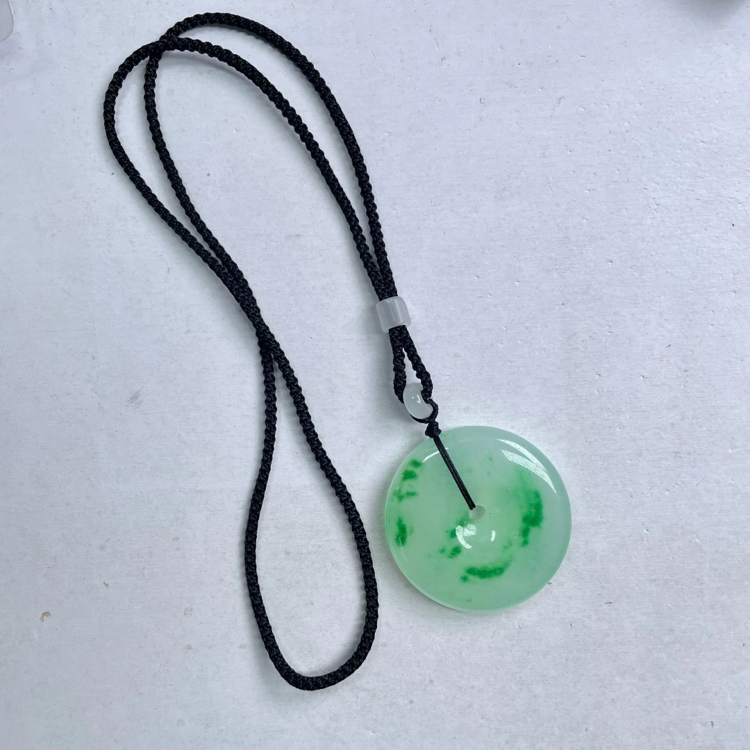 【杨子严选】绿飘花平安扣吊坠绳妈妈时尚百搭女款