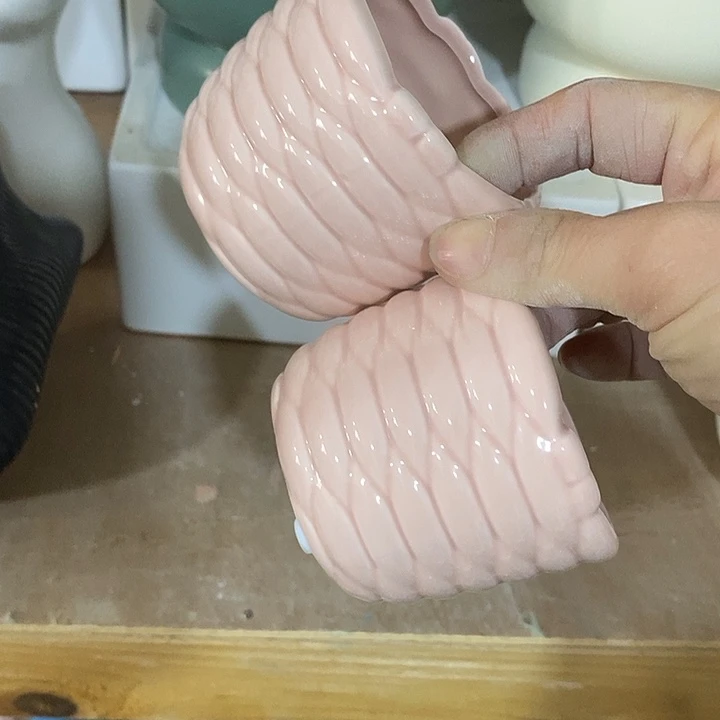 陶盆有孔 瑕疵针孔漏釉介意勿拍外高 7外口7