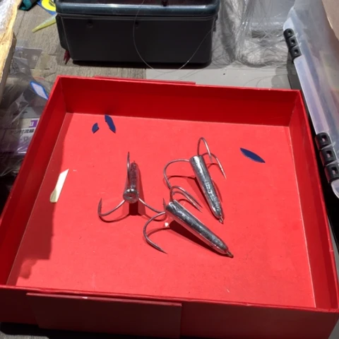 一百克锚鱼钩开始拍