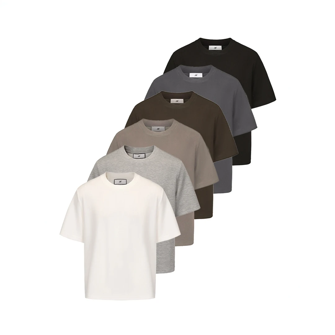 MUKHINA 高密莫代尔棉铜氨丝基础微修身四季通勤凉感亲肤打底短袖