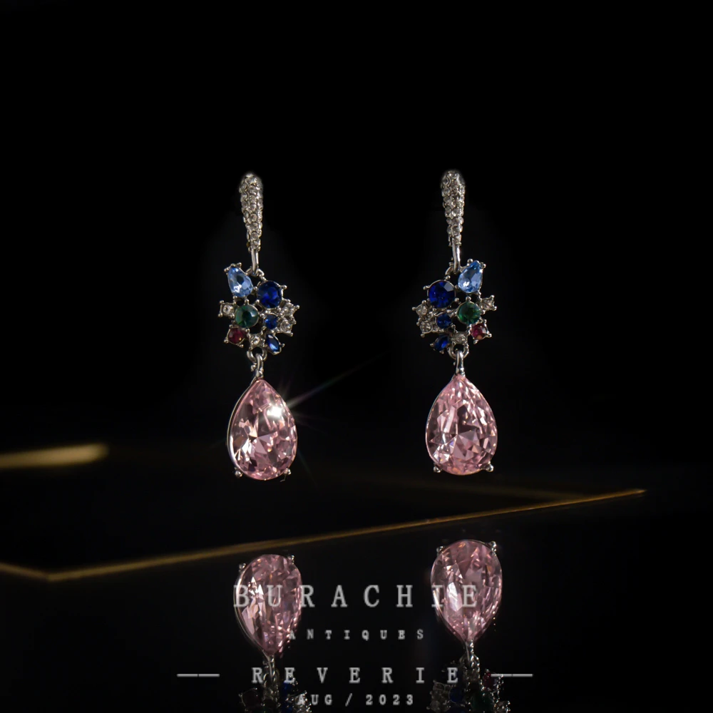 铜合金仿水晶耳饰 【2748】周年珍藏英｜经典原标克拉款CrownFrett