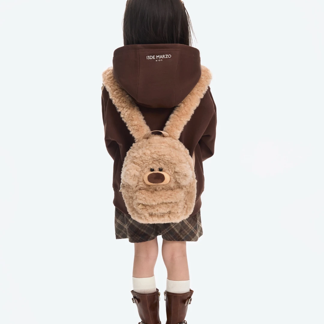 13DE MARZO 2025AW 秋冬 新款 童装 Baby Marzo 系列 毛绒双肩包
