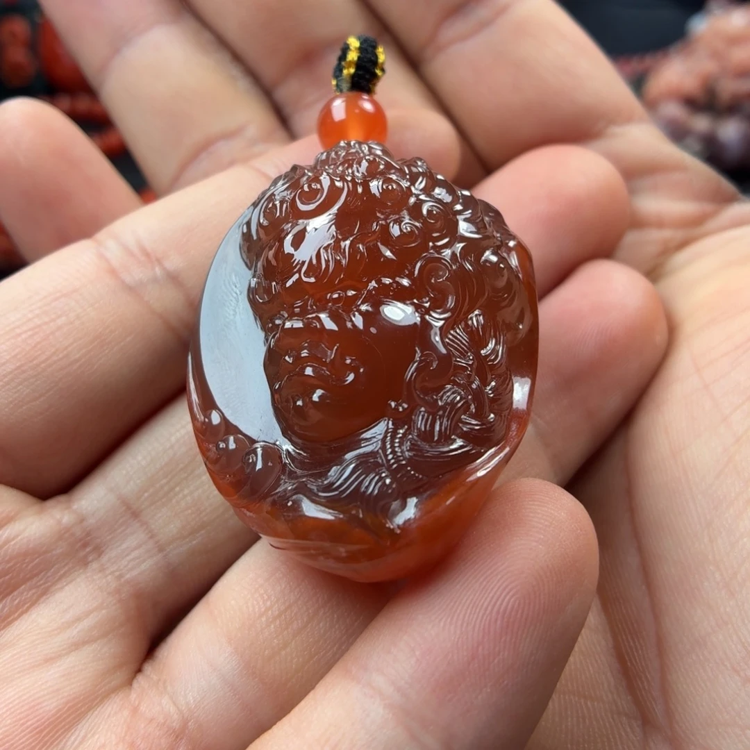 难***！南红玛瑙未镶嵌挂件