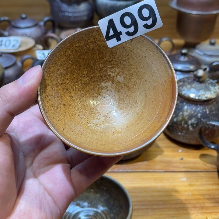 手工制作柴烧茶杯499