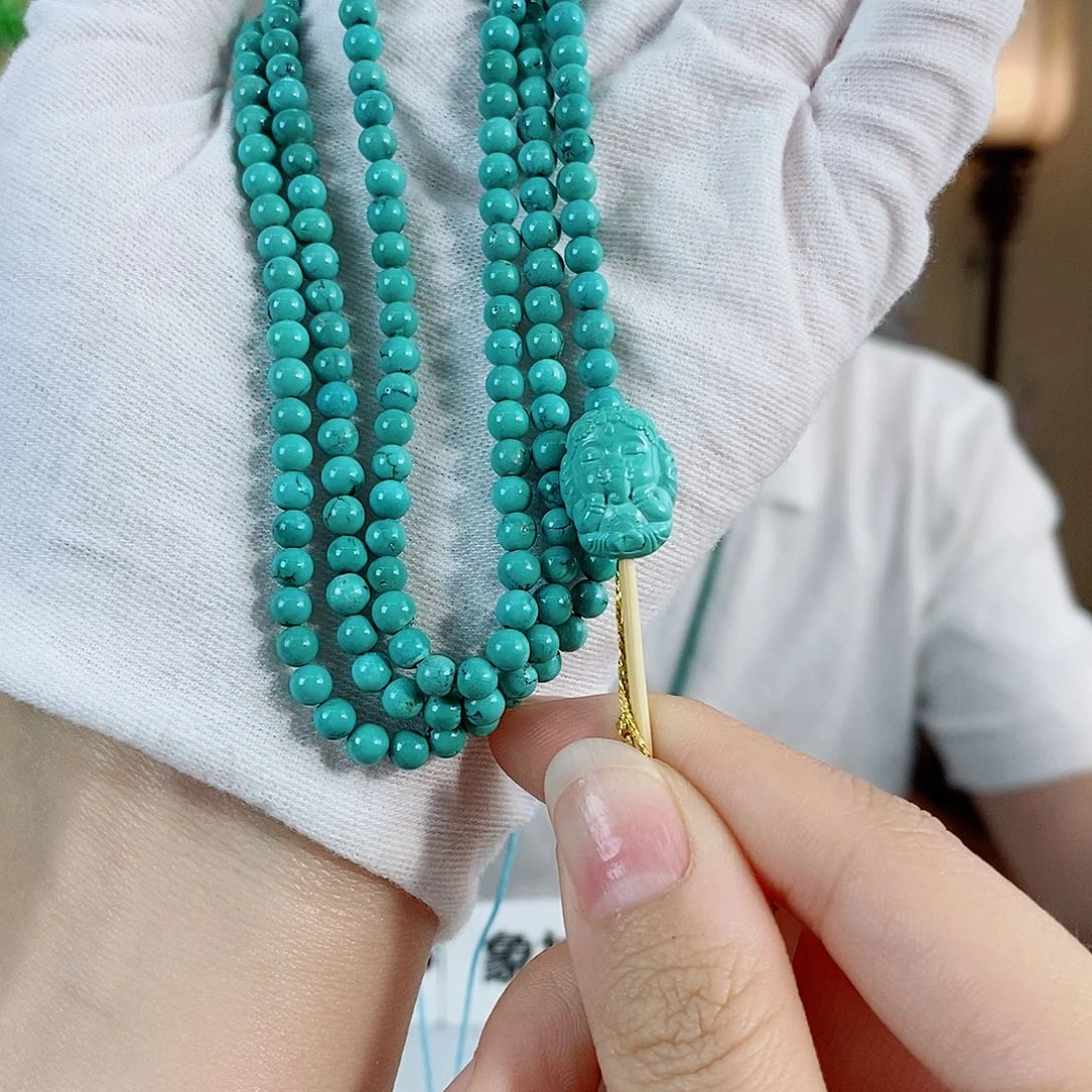 未镶嵌绿松石珠宝奇石春***道