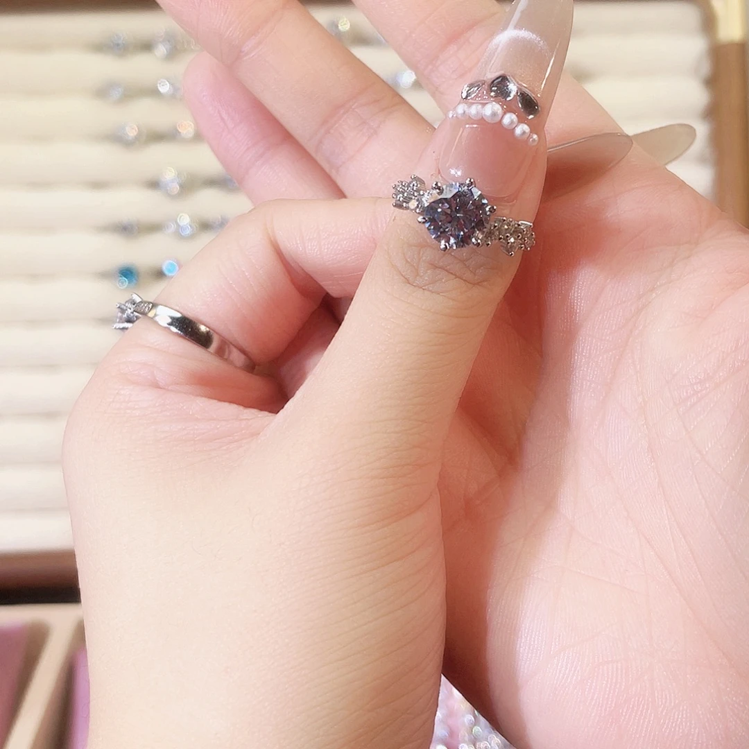 925银合成碳硅石柏林情书2卡开口