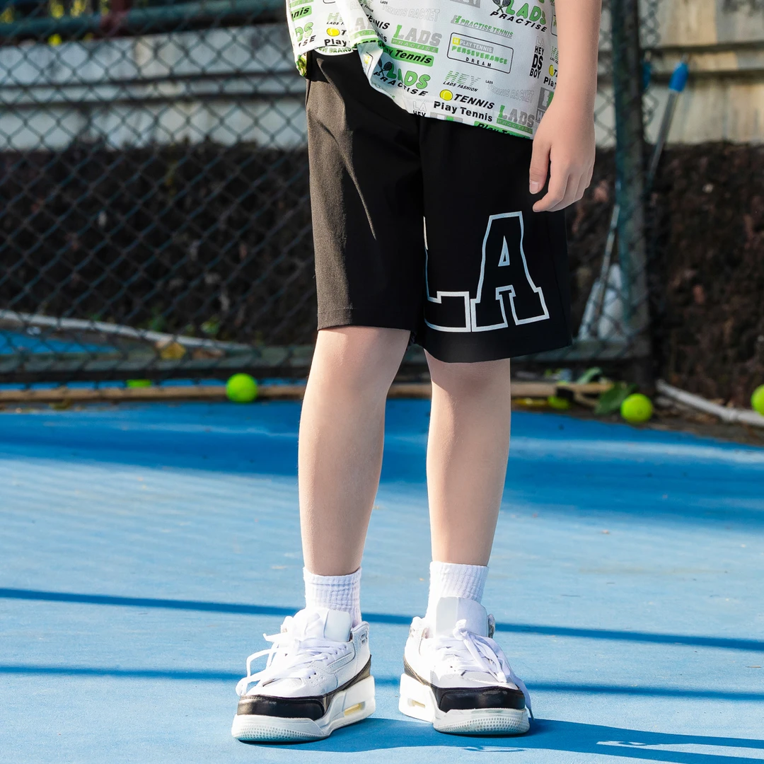 男生女生男大童时尚休闲中裤NPXBJ24037*