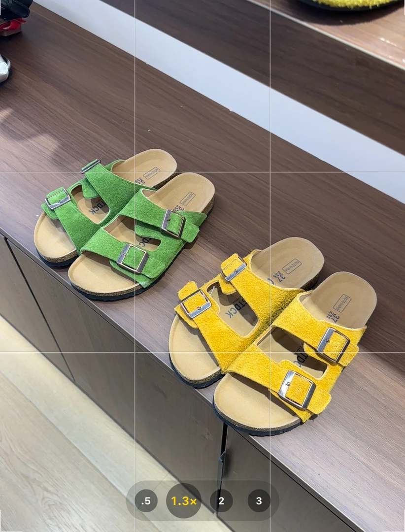 拉毛真皮 勃肯拖鞋