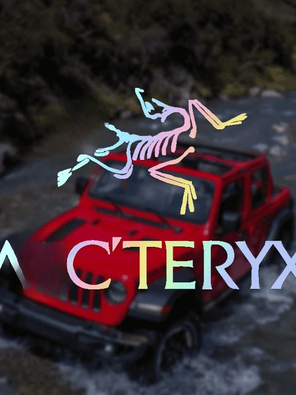 始祖鸟车贴纸户外越野露营电动摩托车汽车三角窗后玻璃个性车贴纸