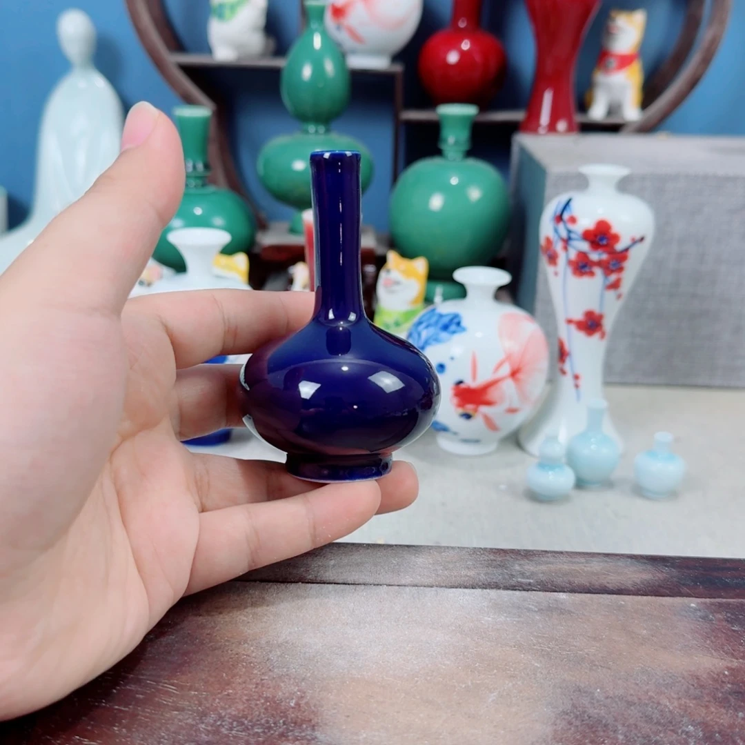 陶瓷手工小花器摆件