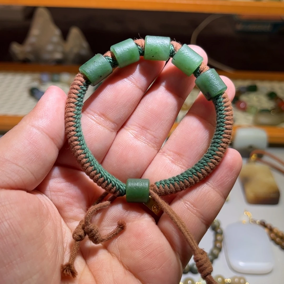 和田玉未镶嵌手链