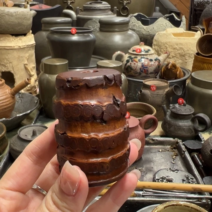 竹根盖置茶器茶器