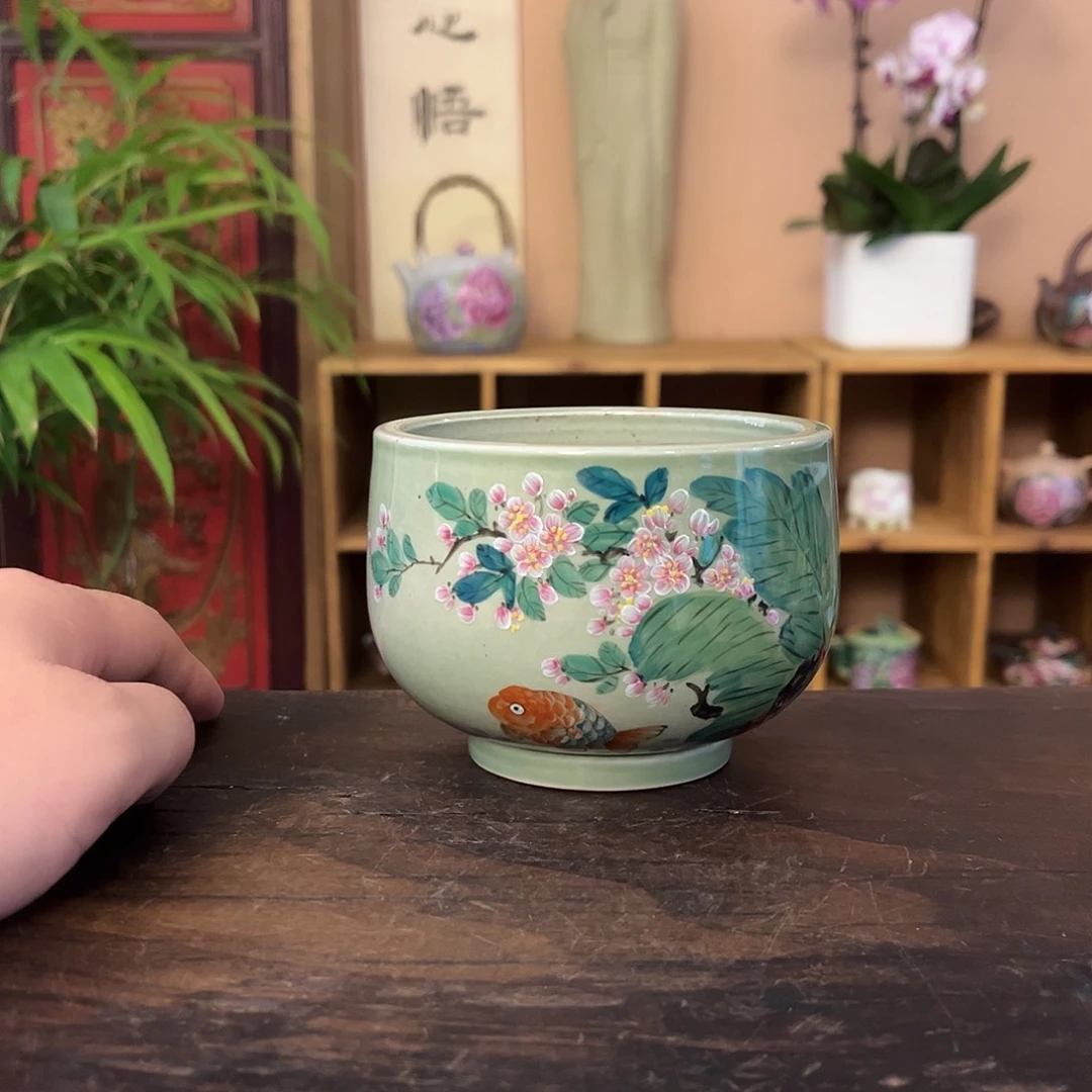 景德镇纯手工手绘柴烧