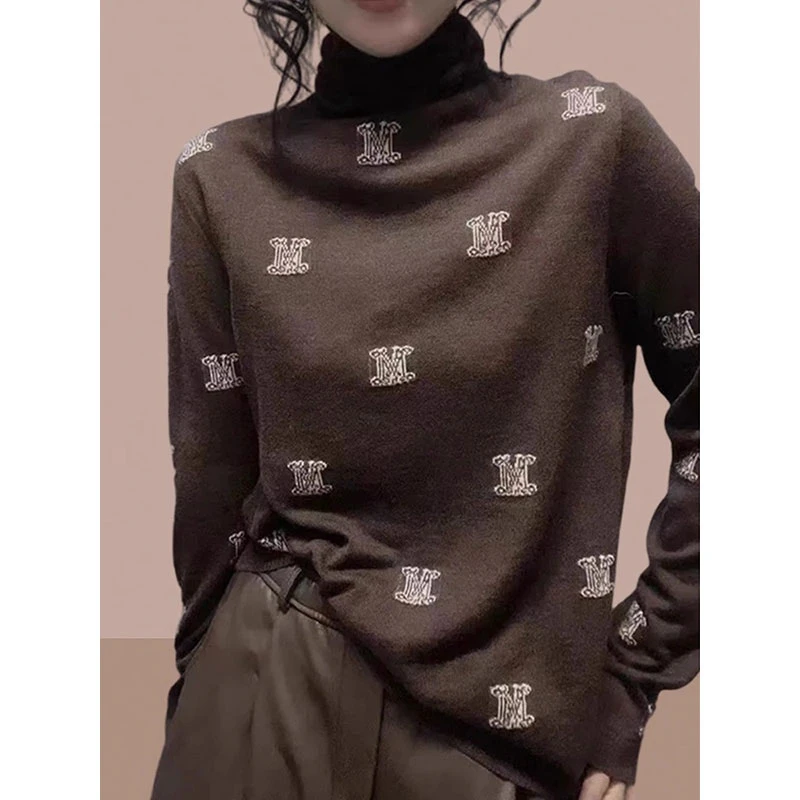 2026秋冬新款设计感针织衫毛衣打底衫洋气时尚减龄上衣女