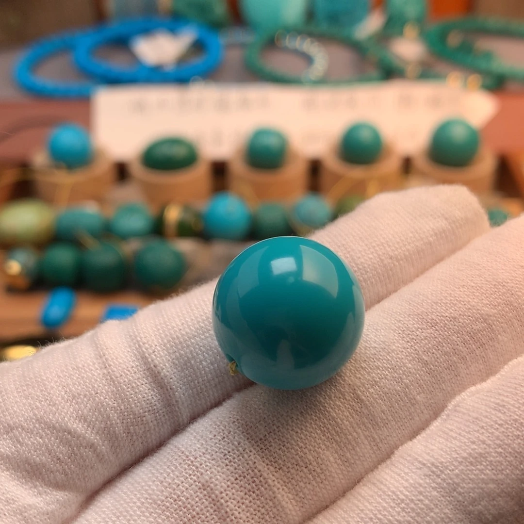 绿松石未镶嵌挂件17.8mm