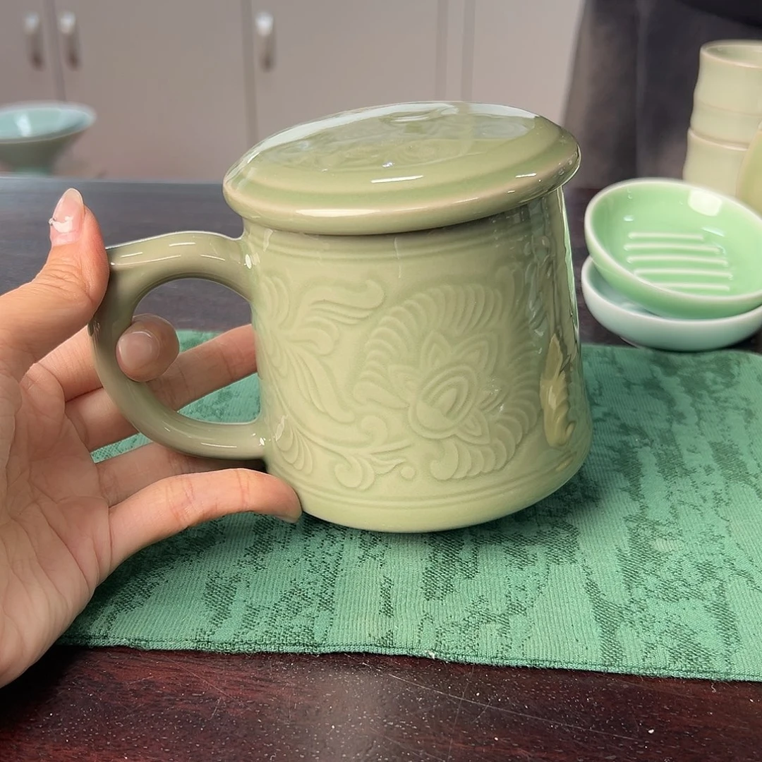 云间青瓷龙泉小米茶器