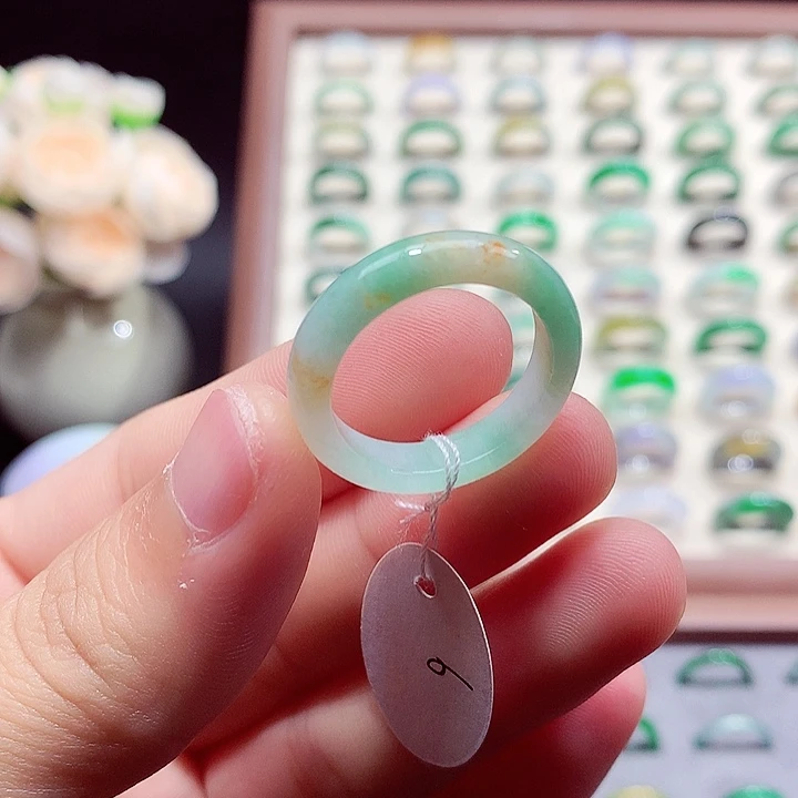 翡翠未镶嵌戒指23号